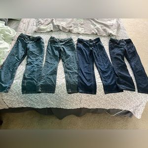 Four pair boys jeans size 8 slim